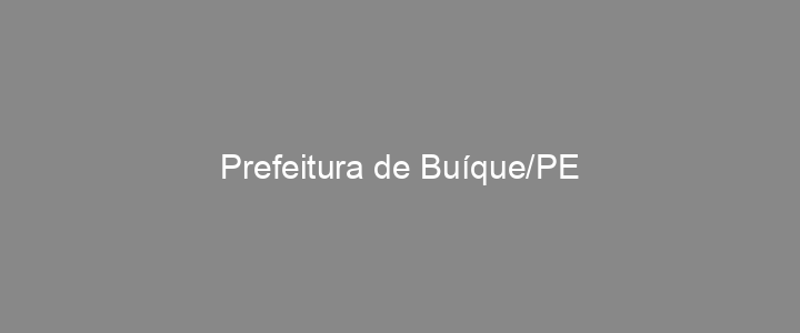 Provas Anteriores Prefeitura de Buíque/PE